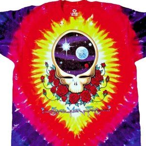 NEW Liquid Blue GRATEFUL DEAD Space Your Face Tie-Dye T-Shirt M L XL 2X